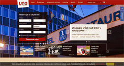 Desktop Screenshot of hoteluno.cz