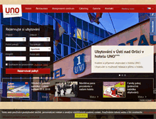 Tablet Screenshot of hoteluno.cz